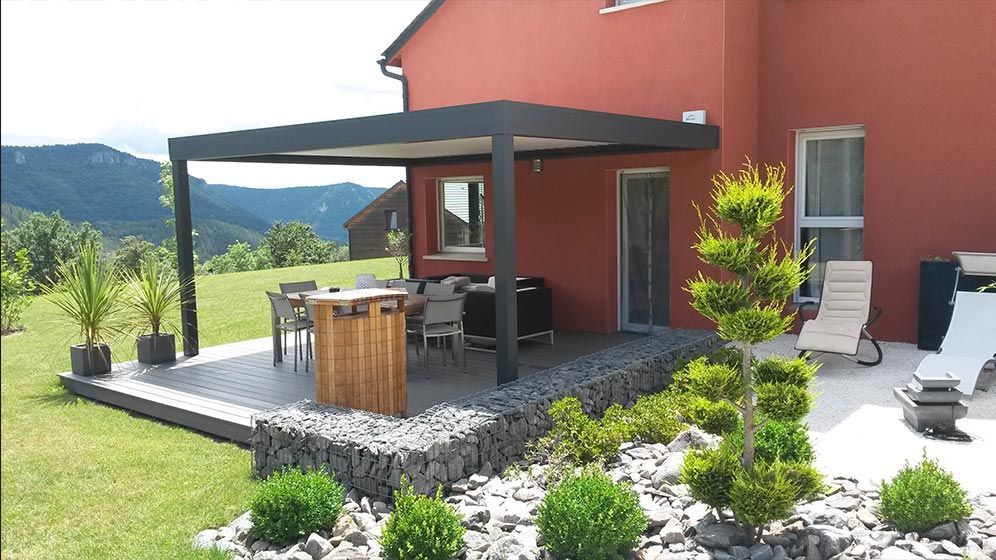 pergolas Millau, Rodez, Aveyron, Severac Aluminium.