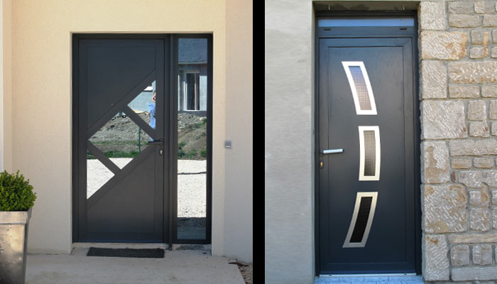 Vente et pose de portes d'entrées sur Millau, Rodez, Severac, Aveyron : Severac Aluminium.