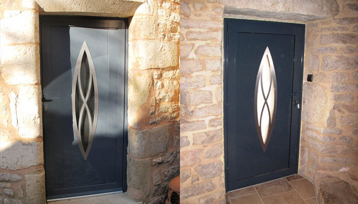 Vente et pose de portes d'entrées sur Millau, Rodez, Severac, Aveyron : Severac Aluminium.